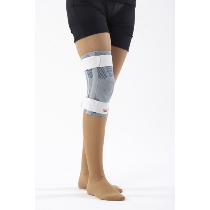 R-4 Thick Knitted Knee Orthosis With Baleen Silicone And Velcro