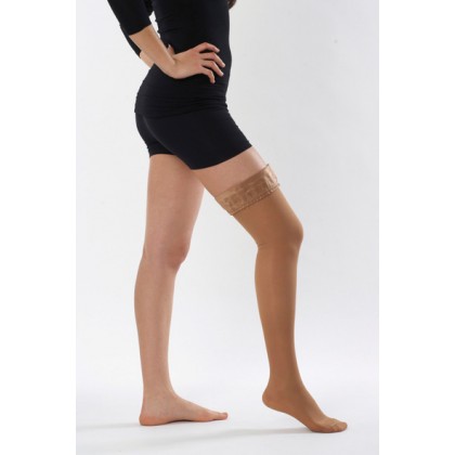 V-16 280 Den Thigh Medical Sup. Stocking With Silicone